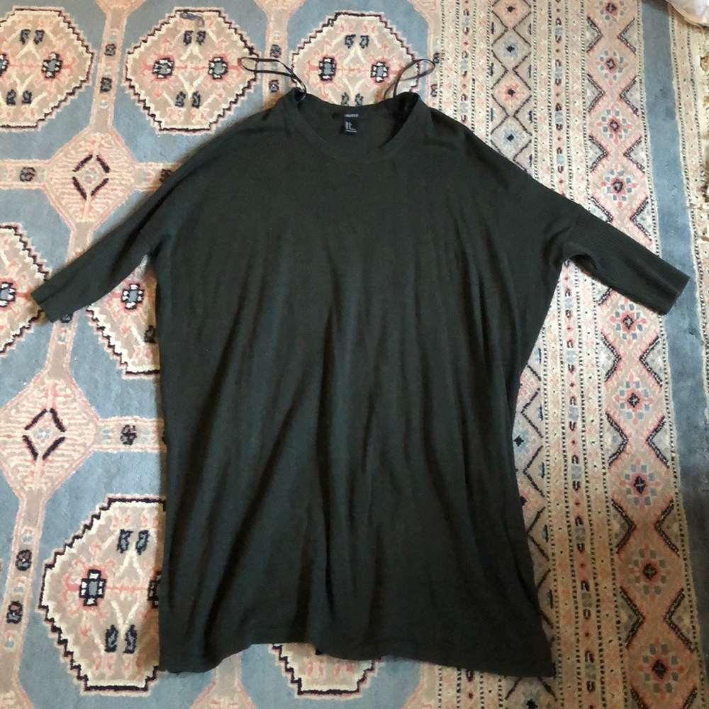 Forever 21 olive sweater dress